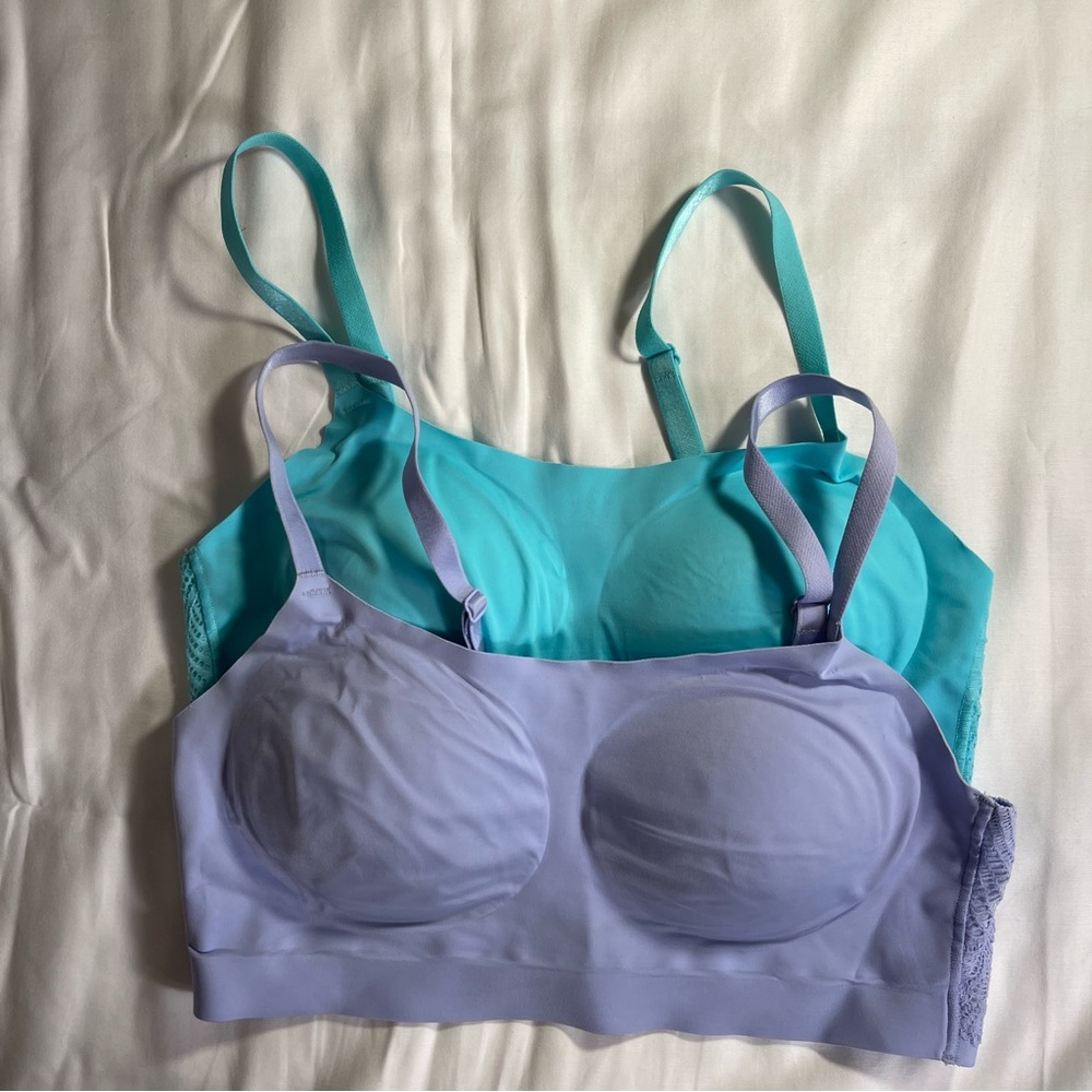 Soma Aqua and Lavender Bralette Duo